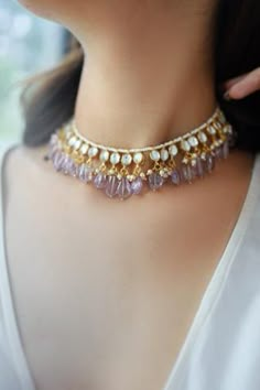 Vintage Indian Jewelry, Kundan Choker Necklace, Choker Necklace Online, Kundan Jewellery Set, Choker Necklace Designs, Kundan Choker, Gold Jewelry Simple Necklace, Fancy Jewellery Designs, Indian Jewellery Design Earrings