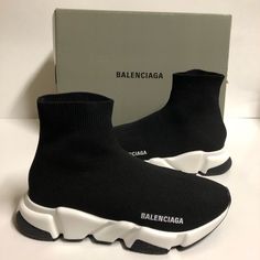 *Please Review All Terms Before Purchasing* Balenciaga Speed Trainers Size: Women Size 9 Condition: The Item Is In Good Condition. They Have Been Worn Very Lightly And Have Been Cleaned And Well Kept. Please View All Pictures Before Purchasing Box/Inserts: The Item Comes With Original Box Shipping: All Items Are Shipped Double Boxed, Usps Priority Authenticity: All Items Are Guaranteed 100 Percent Authentic, Buy With Confidence!! Feel Free To Message With Any Questions! Balenciaga Speed Trainers, Balenciaga Speed, Sock Sneakers, Balenciaga Black, Balenciaga Shoes, Trainers Black, 100 Percent, Balenciaga, Original Box