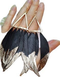 Queen Fairy, Leather Feather Earrings, Leather Jewelry Diy, Dark Queen, Boho Chic Earrings, Leather Earring, Earrings Bohemian, Bohemian Earrings, Earrings Long