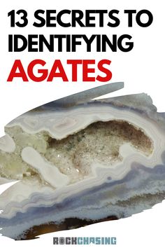 the cover of 13 secrets to identifying agates