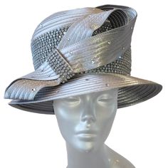 Elevate Your Fashion Game With This Stunning Church Hat From Swan Hat. This Dressy Piece Is A Must-Have For Any Lady Attending A Wedding, Party, Cocktail Or Any Formal Occasion. The Hat Is Made Of 100% Polyester, Making It Lightweight And Perfect For Any Season - Winter, Summer, Fall, Or Spring. The Hat Is Adorned With A Satin Ribbon, Strap, Bow, And Rhinestones To Add A Touch Of Elegance To Your Outfit. The 22.5-Inch Size Of The Hat Is Adjustable To Fit Comfortably On Your Head, And Its Vintage Fitted Hat With Short Brim And Lining, Elegant Fitted Lined Hats, Prada Hat, Special Occasion Hats, Nike Golf Hat, Faux Fur Headband, Dior Hat, Yellow Beanie, Chanel Hat