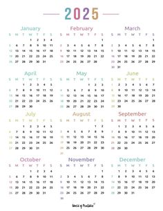 a calendar for the year 2012 and 2013 with colorful numbers on white background stock photo - rights