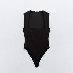 New With Tag Zara S/S 2024 Collection Sleeveless Polyamide Bodysuit With Square Neck. Bottom Snap Button Closure. Black|3905/108 Outer Shell 94% Polyamide 6% Elastane Which Has At Least: Outer Shell 47% Rcs-Certified Recycled Polyamide Clothing Care Quide Hand Wash Max 30c/86f Do Not Use Bleach / Whitener Iron Maximum 110c/230f Tetrachloroethylene Dry Clean Do Not Tumble Dry Summer Black Elastane Bodysuit, Black Elastane Bodysuit For Summer, Sleek Sleeveless Bodysuit For Workwear, Summer Workwear Elastane Bodysuit, Fitted Bodysuit For Summer Workwear, Black Sleeveless Bodysuit For Work, Sleek Summer Bodysuit For Workwear, Sleek Summer Workwear Bodysuit, Black Summer Bodysuit For Workwear