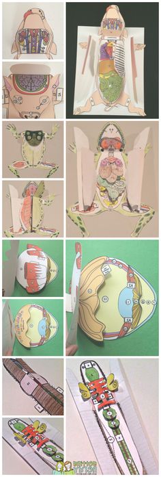 the instructions for how to make an origami paper doll with scissors and other items