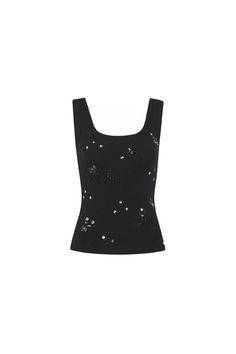 Sequinie Bodycon Tank Cotton Spandex Top | MEAN BLVD