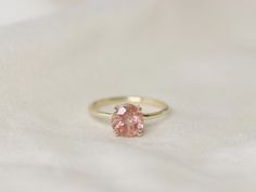 Oregon Sun Stone Ring, Oregon Sunstone Ring, Round Peach Gemstone Jewelry, Peach Round Gemstone Jewelry, Peach Gemstone Jewelry, Sunstone Engagement Ring, Sunstone Ring, Sunstone Jewelry, Oregon Sunstone