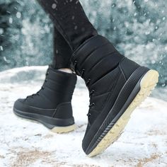 Women Boots Waterproof Winter Shoes Female Snow Boots Platform Keep Warm Ankle Boots with Thick Fur Heels Botas MujerSize Chart (CM):Feet length 22.5cm=Chinese size 35=Eur 35=US 5Feet length 23cm=Chinese size 36=Eur 35.5=US 5.5Feet length 23.5cm=Chinese size 37=Eur 37=US 6Feet length 24cm=Chinese size 38=Eur 37.5=US 7Feet length 24.5cm=Chinese size 39=Eur 38=US 7.5Feet length 25cm=Chinese size 40=Eur 39=US 8.5Feet length 25.5cm=Chinese size 41=Eur 40=US 9SPECIFICATIONS:is_handmade: NoWoman boots: Snow bootsWith Platforms: YesUpper Material: microfiberToe shape: Round ToeToe Shape: Round ToeThick winter boots: zapatos mujerStyle: NeutralShoes Size: 36-41Shaft Material: microfiberSeason: WinterSeason: Winter Snow BootsPlatform Height: 3-5cmPattern Type: SolidOutsole Material: RubberOrigin: M Fur Heels, Neutral Shoes, Warm Snow Boots, Boots Platform, Winter Shoes For Women, Boots Waterproof, Snow Boots Women, Platform Ankle Boots, Winter Snow Boots