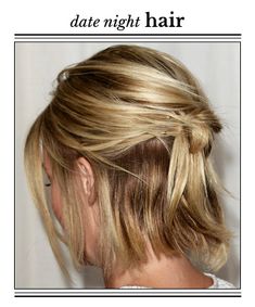 Night Hairstyles For Short Hair, Cute Date Night Hairstyles, Date Night Hairstyles, Elegant Short Hair, Bob Hairstyle Ideas, Kort Bob, Date Night Hair, Weekend Hair, Cute Date Night