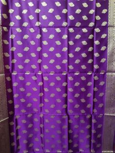 Dupatta length:2.5m Dupatta width:0.9m Warp:Art silk  Weft: zari  Blended Dry clean This dupatta is made of finely woven fabric and is decorated with intricate design and  engravings Banarasi dupattas are characterised by brocade borders & pallus.They often have woven butas. Handmade Dupatta, Purple Dupatta, Designer Dupatta, Zari Work, Silk Dupatta, Intricate Design, Woven Fabric, Scarf Accessory, Color Mixing