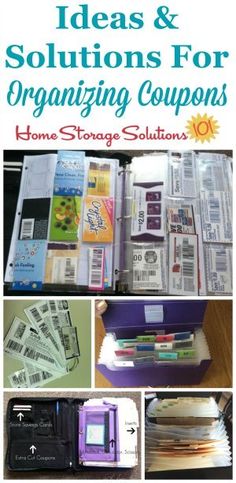 the ultimate guide to organizing and organizing coupons for home storage, including items that are not