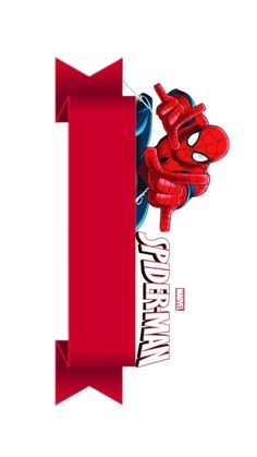 the spiderman logo is on top of an arrow