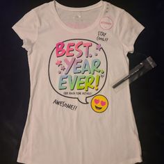 Girls Autograph Shirt With Permanent Marker Great For The End Of The School Year, End Of The Sports Season, Etc Size 12 Playful Crew Neck Top For End Of School Year, Playful White School Tops, Playful White Tops For School, Fun White Tops For School, One Direction Shirt, Summer List, Mint Green Shorts, Hooded Long Sleeve Shirt, Teal Shirt