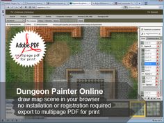 an image of a computer screen with the text, dragon painter online draw scene in your browser