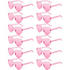 PRICES MAY VARY. 💕PRODUCT SIZE: Lens width: 60 mm/2.36 in, Lens height: 60 mm/2.36 in, Bridge: 22 mm/0.87 in, Arm: 140 mm/5.51 in 💕QUALITY MATERIAL: The heart sunglasses are made of high-quality PC material, lightweight and friendly to skin, unbreakable and reusable, proper elasticity makes them easy to put on or take off and won't deform easily  💕ONE SIZE FITS MOST: The height and width of the frame are both approx. 6 cm/ 2.36 inches, the size suitable for most of men, women and teenagers, a Sunglasses For Wedding, Bridal Party Sunglasses, Sunglasses Bride, Bachelorette Sunglasses, Awesome Bachelorette Party, Funny Glasses, Heart Glasses, Rimless Glasses, Party Sunglasses