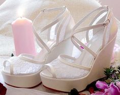 6 cm , 8 cm , 10 cm , 11 cm , 12 cm , 13 cm and 14 cm heel length options Ivory , White Color options Note : Guipure model on shoes can be changed by us according to available guipure models . White Wedge Sandals For Wedding, White Wedge Heel Sandals For Wedding, White Wedge Heel Heels For Wedding, Elegant White Wedge Sandals For Wedding, Elegant Open Toe Wedge Sandals For Wedding, Open Toe Platform Wedge Sandals For Wedding, White Wedge Heels For Wedding, Elegant Cream Wedge Sandals For Party, White Wedge Heel Wedding Shoes