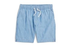 Vineyard Vines Kids Boys Pull-On Chambray Shorts (Little Kid) - Boy's Shorts : Coastline : Add a touch of extra comfort wearing Vineyard Vines Kids Boys Pull-On Chambray Shorts. They have pull-on style, with elasticated waistband. The twill shorts have classic fit, side pockets, and back welt pockets. Side cutout on the legs ensure free movement throughout the day. 100% cotton. Machine washable. Imported. Measurements: Inseam: 2 1 4 in Product measurements were taken using size 4T. Please note that measurements may vary by size. Chambray Shorts, Free Movement, Twill Shorts, Boys Clothes, Size 4t, Boy Shorts, Vineyard Vines, Welt Pockets