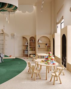 the children's playroom is clean and ready for their parents to use it