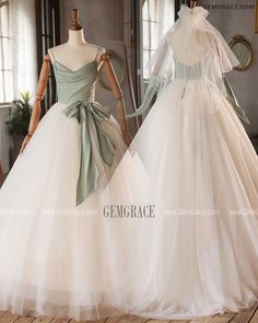 10% off now|Free shipping world-wide. Green And White Satin Tulle Ballgown Formal Dress with Sash at GemGrace. Click to learn our pro custom-made service for wedding dress, formal dress. View #FormalDresses for more ideas. Green Tulle Ball Gown For Banquets, Green Tulle Ball Gown For Banquet, Green Tulle Ball Gown For Debutante Ball, Green Organza Ball Gown, Green Tulle Bridesmaid Ball Gown, Green Tulle Ball Gown With Fitted Bodice, Green Tulle Formal Ball Gown, Delicate Gown, Tulle Ballgown