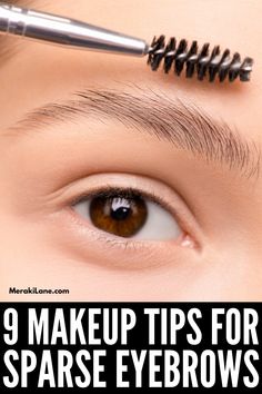 Fill In Sparse Eyebrows, Eyebrows Straight, Grow Your Eyebrows, Best Brow Products, How To Shape Eyebrows, Draw Eyebrows, Shape Eyebrows, Sparse Eyebrows, Makeup At Home