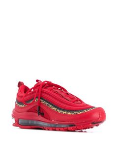 Shop red Nike Air Max 97 sneakers with Express Delivery - Farfetch Red Nike Air Max, Red Nike Air Max Lace-up For Sports, Air Max 90 Red, Nike Air Max Red Round Toe, Nike Air Max 97 Red White And Blue, Red Nike, Red Sneakers, Nike Air Max 97, Hoka Running Shoes