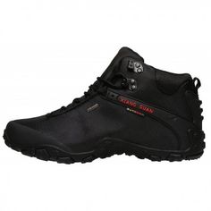 XIANG GUAN High Top Resistant Trekking Black Waterproof Lace-up Hiking Boots, Black Lace-up Walking Shoes For Hiking, Black Waterproof Lace-up Boots With Reinforced Toe, Black Lace-up Hiking Boots For Outdoor Activities, Functional Black Boots For Outdoor Work, Black Work Boots With Protective Metal Feet, Black Breathable Work Boots With Round Toe, Black Waterproof Boots With Protective Features For Winter, Breathable Ankle-high Outdoor Boots