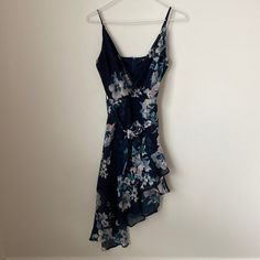 Nwot - Perfect Dressed Up Or Dressed Down! Blue Cream, Asymmetrical Dress, Dressed Down, Perfect Dress, Dress Up, Womens Dresses, Floral, Women Shopping, Blue