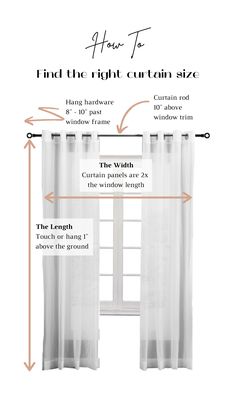 How to find the right curtain size for you Blonde Hair Curtain Bangs, Short Hair Curtain Bangs, Short Hair Aesthetic, Long Hair Brunette, How To Hang Curtains, Interior Design Basics, Hang Curtains, Curtain Hangers, Curtain Styles