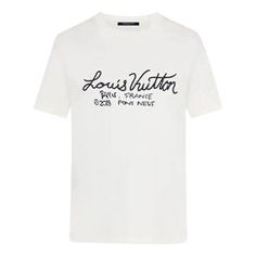 LOUIS VUITTON LV Featured Embroidered For Men White 1A7XNE (Men's/Embroidery/Short Sleeve/Gift Recommend/Gift to Boyfriend) Louis Vuitton Tshirt, Gift To Boyfriend, Apparel Design Inspiration, Louis Vuitton Shirt, Mens Outfit Inspiration, Girl Things, Very Inspirational Quotes, Fly Girl, Embroidered Tshirt