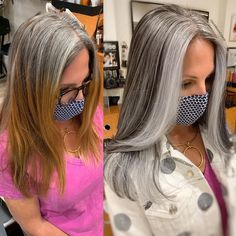 Covering Grey Roots, Beautiful Gray Hair, Grey Roots, Natural Gray Hair