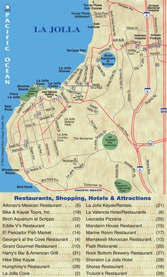 the map for la jolla resort and spa