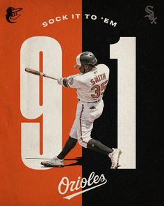 a baseball player swinging a bat on top of a number one poster with the number nine