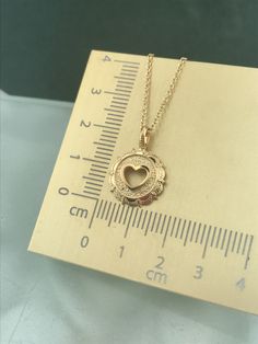 "✪ Please check the dimensions to be sure about the size Solid Gold pendant 14k Dimensions: 2.1 x 1.5 cm (include the loop) Chain No1: 0.8mm thickness Chain No2: 2mm thickness Express Shipping with DHL courier in your address (about 1-2 business days in Europe & about 4-5 business days worldwide) ---------------------------------------------------------------------------------------------------- Please leave us your telephone number for delivery service -------------------------------------- Gold Heart Necklace With Round Pendant, Diamond Cut Heart Pendant Necklace, 14k White Gold Heart Pendant Necklace, White Gold 14k Heart Pendant Necklace, 14k Gold Hallmarked Heart Pendant Necklace, Gold Heart-shaped Diamond Cut Pendant Necklace, 14k Gold Engraved Heart Pendant Necklace, Yellow Gold Heart Necklace With Round Pendant, Engraved 14k Gold Heart Pendant Necklace