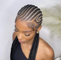 Feedin Braids, Feed In Braids Hairstyles, African Hair Braiding Styles, My Muse, Box Braids Hairstyles For Black Women, Braids Hairstyles Pictures, Braided Cornrow Hairstyles