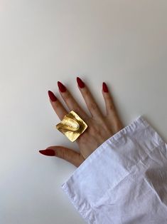 Gold Coin Jewelry, Solitaire Engagement Ring Rose Gold, Ring Geometric, Rings Adjustable, Rings Boho, Boho Mode, Long Ring, Boho Belts, Mode Boho