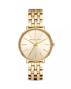 Michael Kors - Pyper Watch, 38mm Watches Women Michael Kors, Coordinates Bracelet, Gold Michael Kors Watch, Gold Watches Women, Bracelet Watches Women, Bangle Watches, Everyday Elegance, Sleek Style, Women Wrist Watch