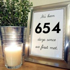 a candle is next to a sign that says, tell a fun fact