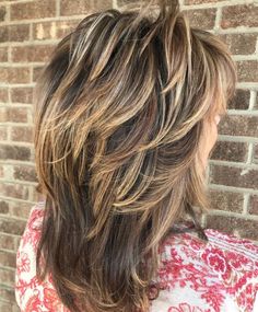 Medium Feathered Cut With Bronde Balayage Feathered Layers, Shaggy Hairstyles, Medium Hairstyle, Bronde Balayage