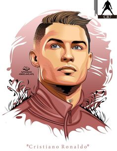 a drawing of cristiano ronald