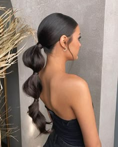 Beautiful Ponytail Hairstyles, Beautiful Ponytail, Simple Braids, Elegant Ponytail, Bubble Ponytail, Ponytail Styles, Formal Hairstyles, Wedding Hair And Makeup, Aesthetic Hair