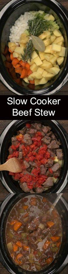 slow cooker beef stew with potatoes and carrots