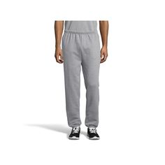 Stay comfortable during any activity with these men's Hanes sweatpants. Drawstring, elastic waistband Heavyweight design Ultimate Cotton is Hanes heaviest, warmest fleece. Elastic cuffs 2-pocketFIT & SIZING Regular fit Approximating 32-in. inseamFABRIC & CARE Cotton, polyester Machine wash Imported Color: Light Grey. Gender: male. Age Group: adult. Pattern: Solid. Material: Fleece|Cotton Blend. Leisure Cotton Pants With Pull-on Style, Basic Jogging Bottoms With Elastic Waistband, Leisure Sportswear Pants With Elastic Waistband, Cotton Gym Pants, Full-length Relaxed Fit Gym Joggers, Basic Jogging Pants With Elastic Waistband, Relaxed Fit Full-length Joggers For Gym, Relaxed Fit Full Length Gym Joggers, Leisure Full-length Sweatpants With Elastic Waistband