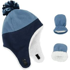 Zando Toddler Kids Winter Warm Fleece Lined Beanie Knit Hat with Ear Flaps for Baby Girls Boys Notice: 1.Strechy Size: Sizes S suggest to 2-12 Month infant, M suggest to 1-2 Ages baby, for SIZE S & M, the mittens do not have thumbs; L suggest to 2-4 Ages toddler, the mittens have thumbs. 2.Warm and Comfortable: Baby hat and mittens, made from soft and comfortable Polyester materials, double layered with soft and fuzzy sherpa lining. Naturally warm fleece, a little water resistant. All day cozy t Navy Adjustable Hat For Winter, Adjustable Navy Winter Hat, Navy Adjustable Winter Hat, Blue Winter Outdoor Hat, Warm Blue Hats For Winter, Toddler Winter Hat, Baby Hat And Mittens, Boys Winter Hats, Toddler Gloves