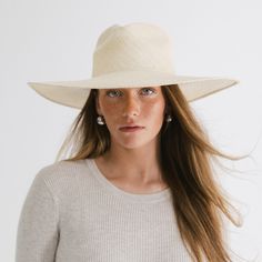 Gigi Pip straw hats for women - Meg - 100% panama straw wide brim straw sun hat with a gold GP pin on the back [natural] Elegant Fedora With Curved Brim For Travel, Elegant Curved Brim Fedora For Travel, Elegant Travel Fedora With Curved Brim, Elegant Wide Brim Toquilla Straw Fedora, Classic Woven Straw Hat, Elegant Fedora Panama Hat In Toquilla Straw, Elegant Straw Boater Hat With Upf 50+, Summer Fedora With Short Brim For Everyday, Elegant Boater Hat With Curved Brim In Toquilla Straw