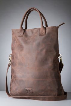 Hey, I found this really awesome Etsy listing at https://www.etsy.com/listing/226200545/leather-tote-bag-with-inside-pocket-from Leather Tote Backpack With Adjustable Strap, Big Messenger Bag, Homemade Bags, Bag Dark, Large Leather Tote, Big Bag, Handbag Leather, Leather Products, Leather Projects