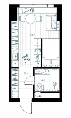 the floor plan for a small apartment