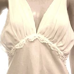 Jones New York Slip Dress Size Medium. Never Worn, Can Also Be Sleepwear. Reg. $26 P250 #Jonesnewyork #Slipdress #Lingere #Jonesnewyorkintimates #Intimates Elegant V-neck Sleepwear For Vacation, Spring Fitted Nightgown With Lace Trim, Fitted Sleeveless Nightgown For Summer, Elegant Fitted Sleeveless Sleepwear, Elegant Sleeveless Spring Nightgown, Fitted Camisole Nightgown For Spring, Chic Fitted Nightgown For Sleep, Fitted White Nightgown For Spring, Elegant Lace Trim Sleepwear For Vacation