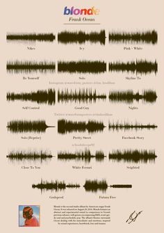 an image of sound waves with the caption's name below it, along with other sound wave types