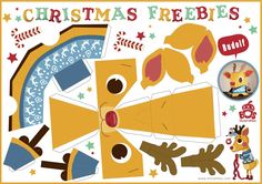 christmas freebies cut and glue paper craft kit