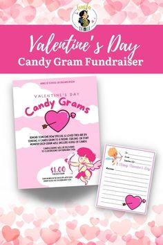 valentine's day candy gran fundraiser flyer