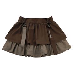 This price is for a skirt only, others are not included. Material:Polyester / ViscosePattern:Plaid PatternSkirt Details:Hidden Zip at Back / Tiered RufflesSkirt Length:Mini SkirtSkirt/Shorts/Pants Waistline:Shirring Waist Size S M L Full Length 35 37 39 Hips 100 104 108 Waist 64 68 72 Brown Ruffled Tiered Mini Skirt, Brown Ruffled Skirt, Brown Ruffled Mini Skirt, Ruffle Mini Skirt, Shorts Pants, A Skirt, Kawaii Fashion, Alternative Fashion, Plaid Pattern